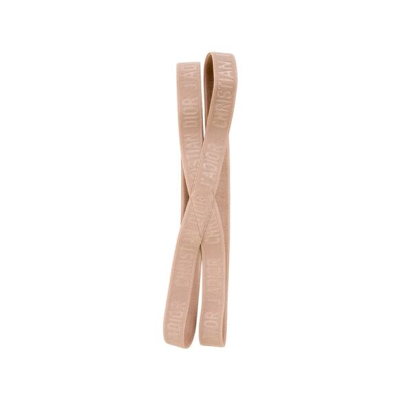 Christian Dior Beige Elastic J\'Adior Monogram Headband main image 14